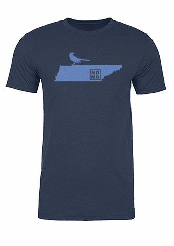 Tennessee State Bird Tee/Light Blue on Navy - Men's
