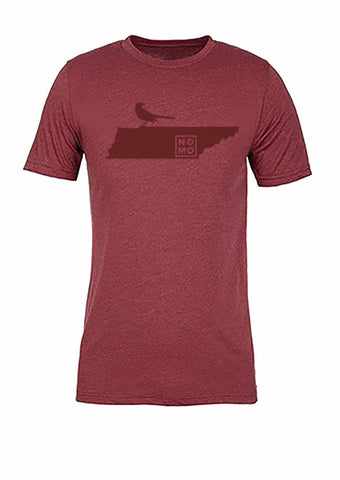 Tennessee State Bird Tee/Red on Red - Women's